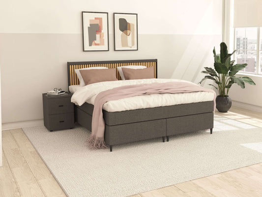 Boxspring Leon vlak incl. verlichting voorraad Boxspring Leon vlak incl. verlichting voorraad