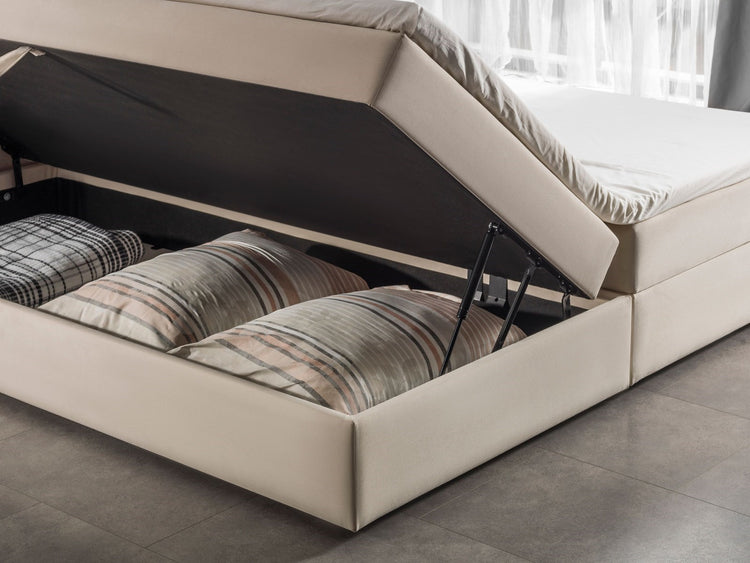 Opbergboxspring Aken met klep Opbergboxspring Aken met klep