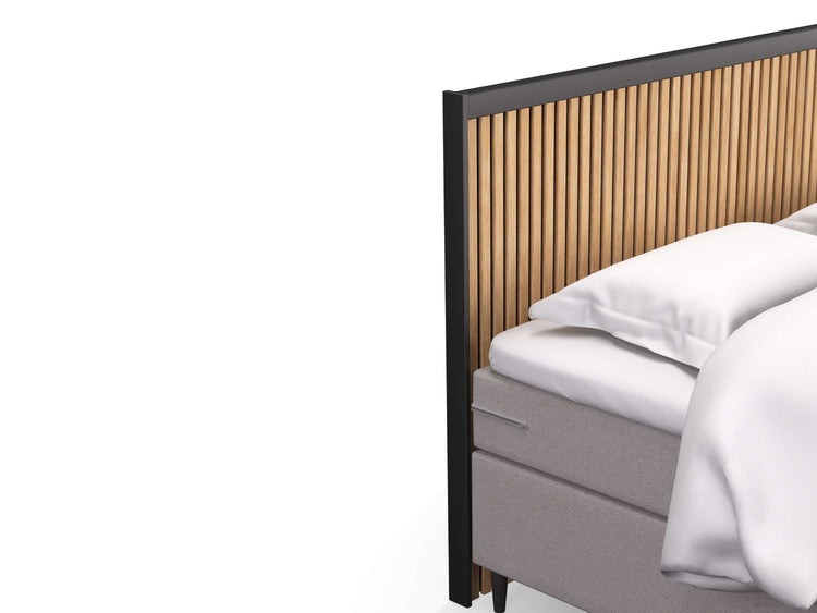 Boxspring Leon vlak incl. verlichting voorraad Boxspring Leon vlak incl. verlichting voorraad