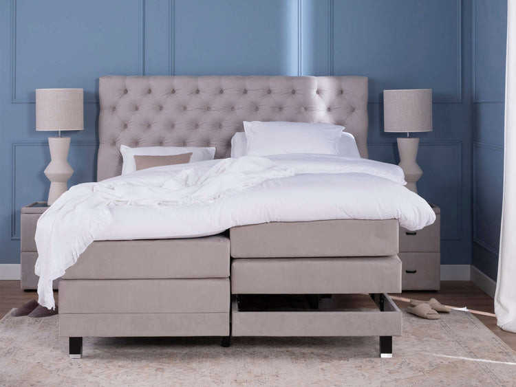Boxspring Lulea elektrisch 153cm hoog Boxspring Lulea elektrisch 153cm hoog