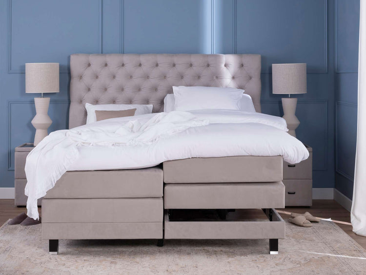 Boxspring Lulea elektrisch 153cm hoog Boxspring Lulea elektrisch 153cm hoog