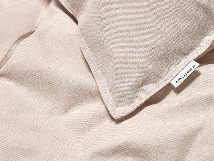 Dekbedovertrek Eilif Flannel Oatmeal Dekbedovertrek Eilif Flannel Oatmeal