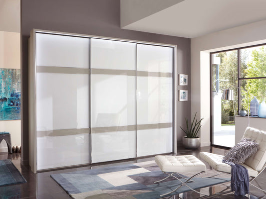 Schuifdeurkast Faia | aluminium accent Schuifdeurkast Faia | aluminium accent