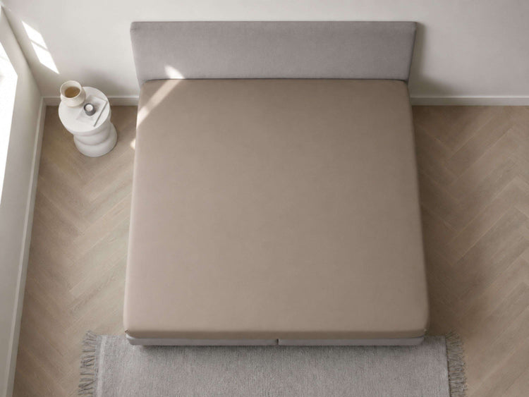 YOON hoeslaken jersey | taupe YOON hoeslaken jersey | taupe