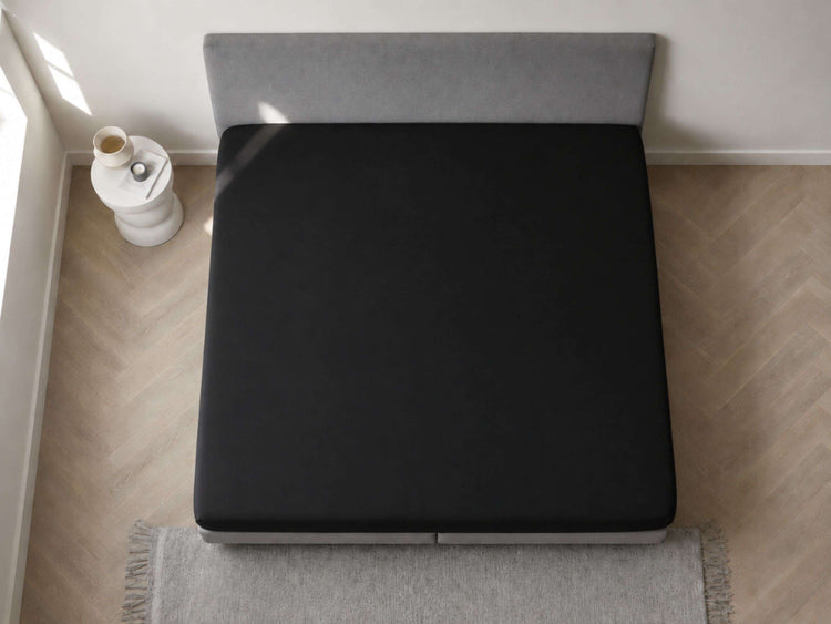 YOON hoeslaken jersey | zwart YOON hoeslaken jersey | zwart