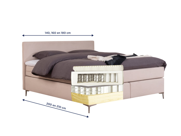Boxspring Napoli vita voorraad Boxspring Napoli vita voorraad