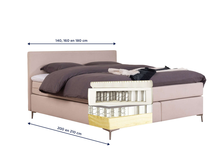 Boxspring Napoli vita voorraad Boxspring Napoli vita voorraad