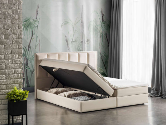 Opbergboxspring Aken met klep Opbergboxspring Aken met klep