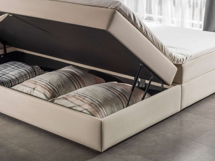 Opbergboxspring Aken met klep Opbergboxspring Aken met klep