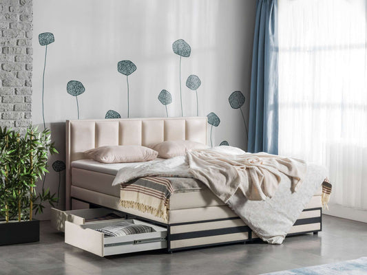 Opbergboxspring Aken met lade Opbergboxspring Aken met lade