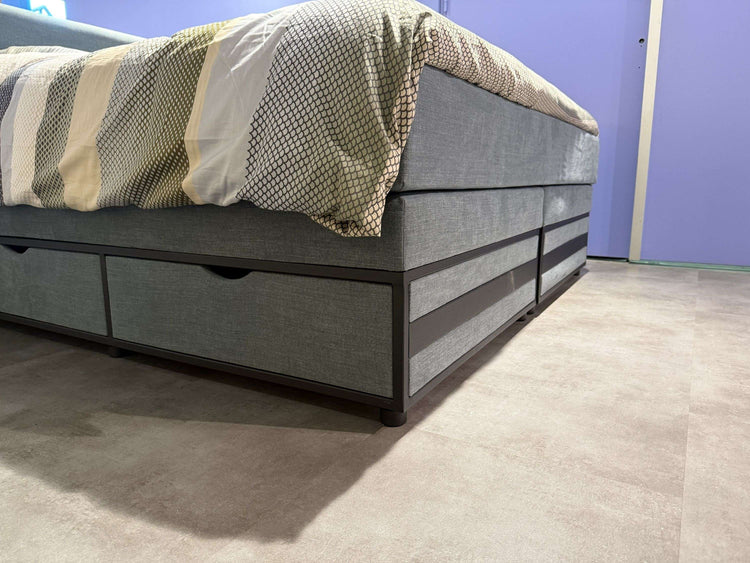Opbergboxspring Berlijn met lade - Showroomset Opbergboxspring Berlijn met lade - Showroomset