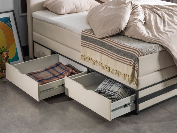 Opbergboxspring Bremen met lade Opbergboxspring Bremen met lade
