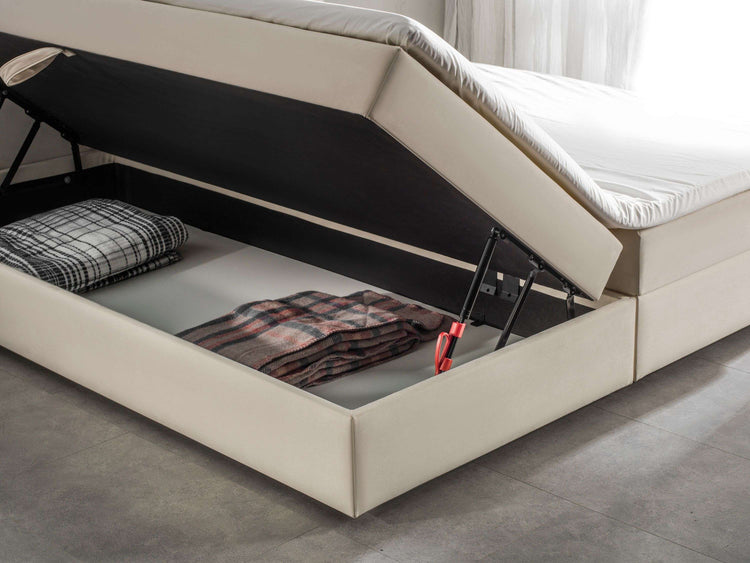 Opbergboxspring Dortmund met klep Opbergboxspring Dortmund met klep