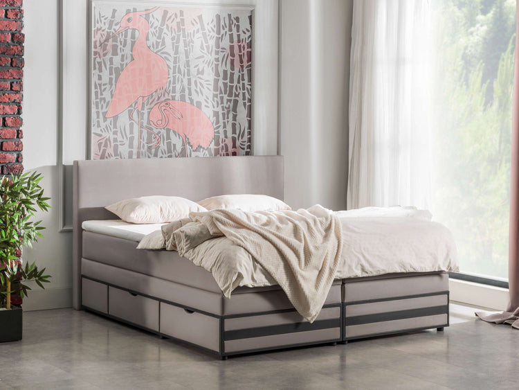 Opbergboxspring Dortmund met lade Opbergboxspring Dortmund met lade