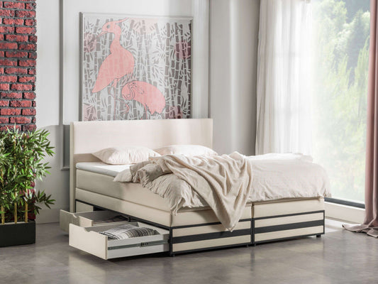 Opbergboxspring Dortmund met lade Opbergboxspring Dortmund met lade