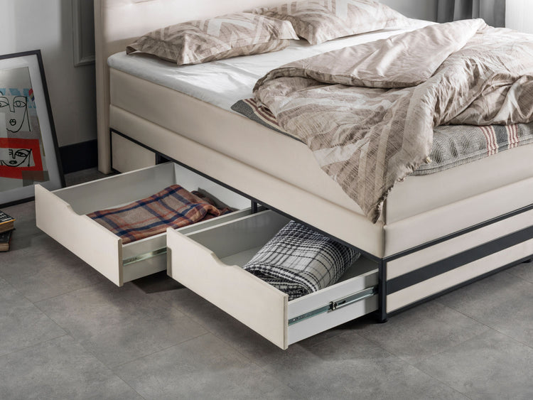 Opbergboxspring Hamburg met lade Opbergboxspring Hamburg met lade