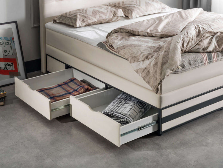 Opbergboxspring Hamburg met lade Opbergboxspring Hamburg met lade