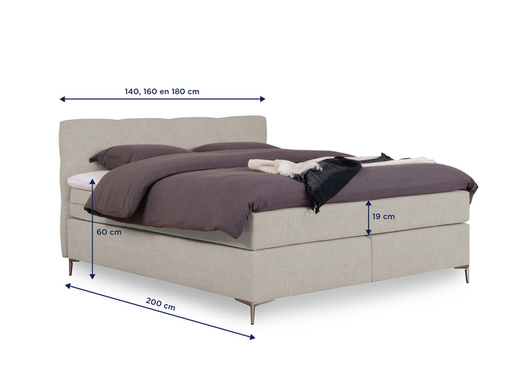 Boxspring Pisa vita voorraad Boxspring Pisa vita voorraad