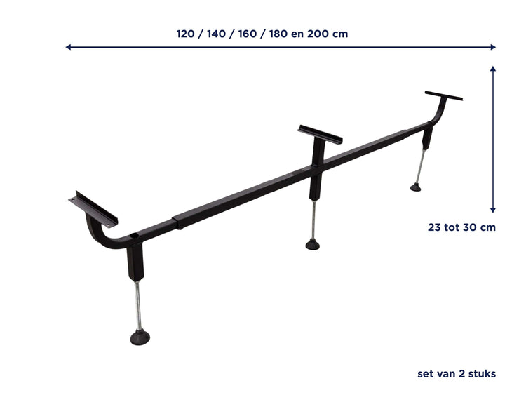Potenset lattenbodem | 120 tot 200 cm Potenset lattenbodem | 120 tot 200 cm