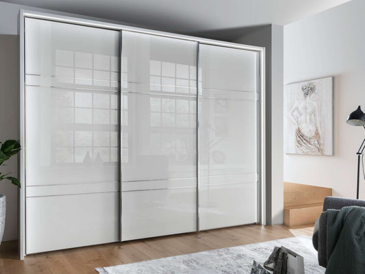 Schuifdeurkast Faia | Chroom accent