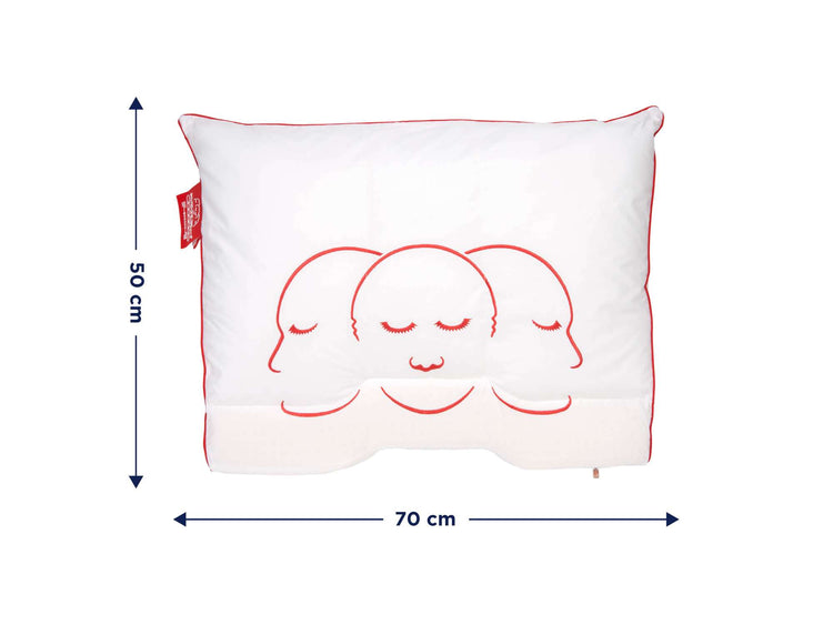 Hoofdkussen Silvana Support Grenat