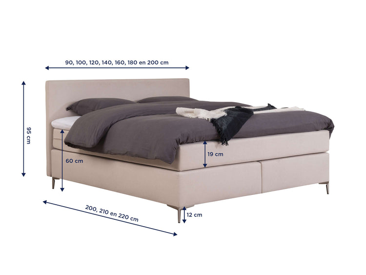 Boxspring Napoli vita voorraad