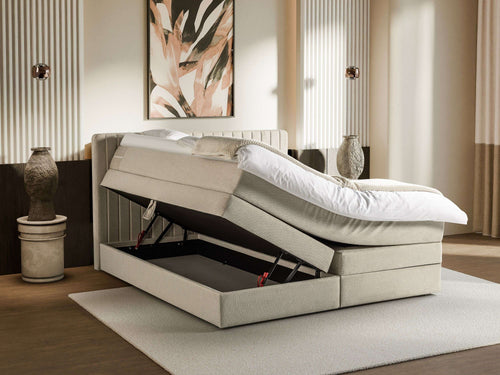 Opbergboxspring Bendorf met klep