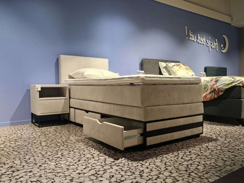 Opbergboxspring Dortmund met lade - Showroomset