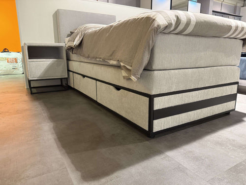 Opbergboxspring Dortmund met lade - Showroomset