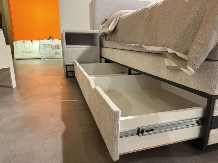 Opbergboxspring Dortmund met lade - Showroomset