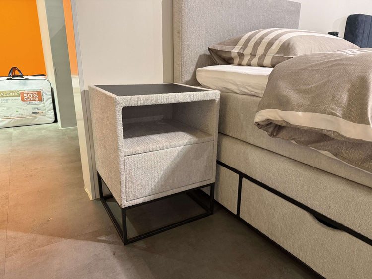Opbergboxspring Dortmund met lade - Showroomset