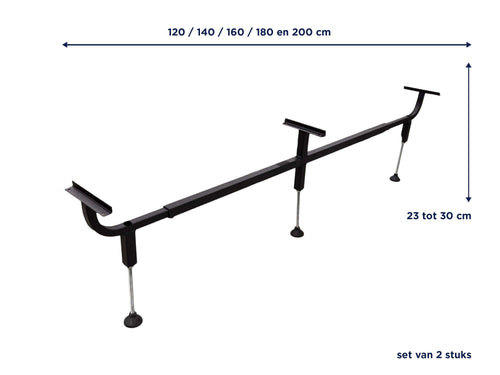 Potenset lattenbodem | 120 tot 200 cm