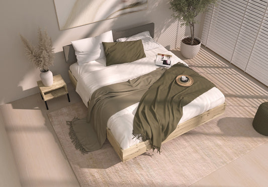 Bed Hull | gestoffeerd hoofdbord
